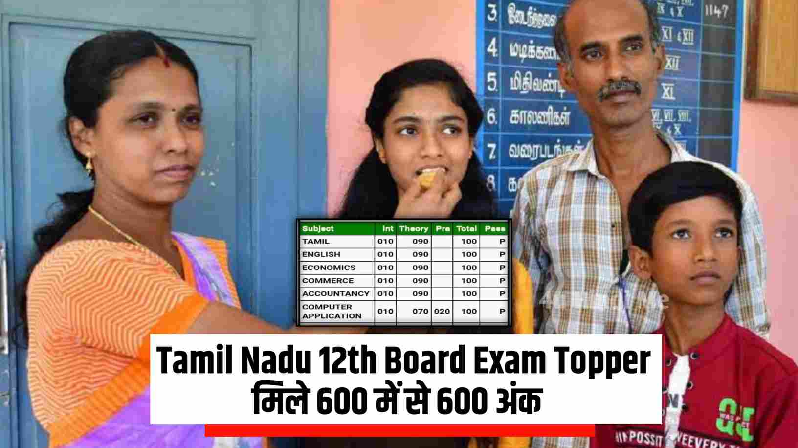 Tamil Nadu 12th Topper S Nandhini