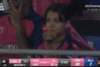 Tears in the eyes of young fan of Rajasthan Royals in IPL 2024 final