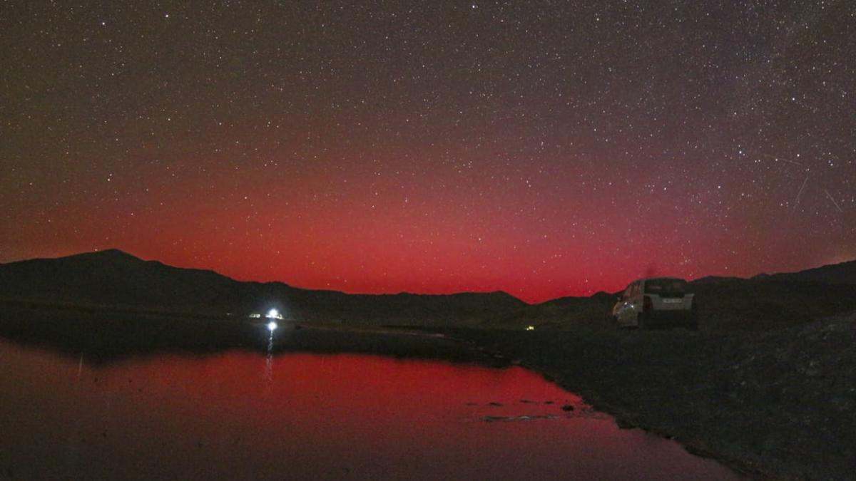 Ladakh Northern Lights/Why did the sky become colorful in Ladakh